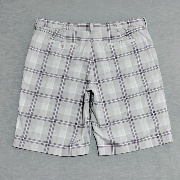 Nike Golf Dri-Fit Shorts Men's 40 x 12" Plaid Performance Stretch Lightweight - Picture 4 of 15